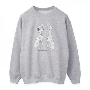 101 Dalmatians Womens/Ladies Pongo And Perdita Heather Sweatshirt