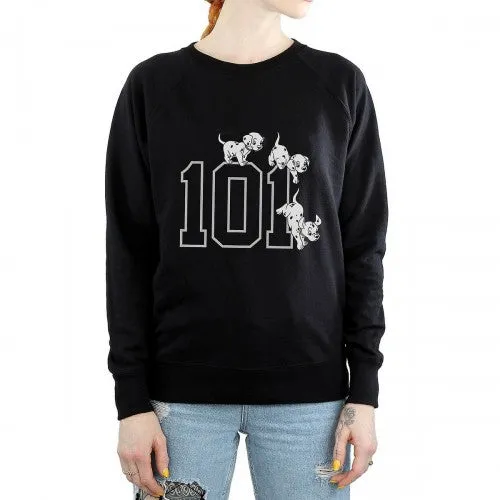 101 Dalmatians Womens/Ladies Puppies Cotton Sweatshirt