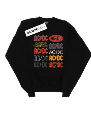 AC/DC Mens Multi Logos Cotton Sweatshirt