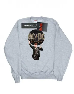 AC/DC Mens Rock Or Bust Angus Young Cotton Sweatshirt