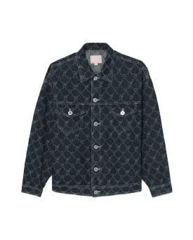 BAPY MONOGRAM DENIM JACKET LADIES