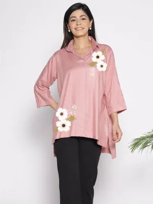 Blush Rayon ShirtTop - Cheonrima