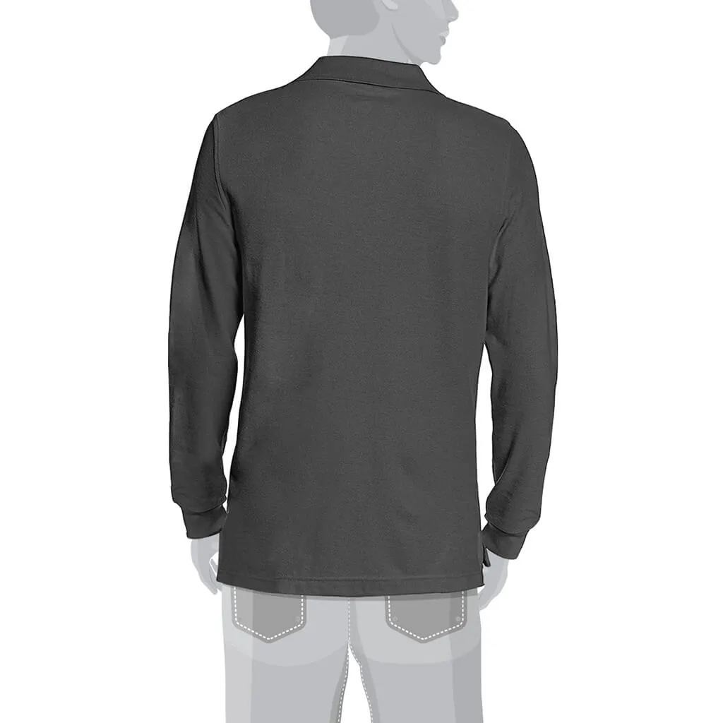 DuraDrive Dark Grey Long Sleeve Polo T-Shirt