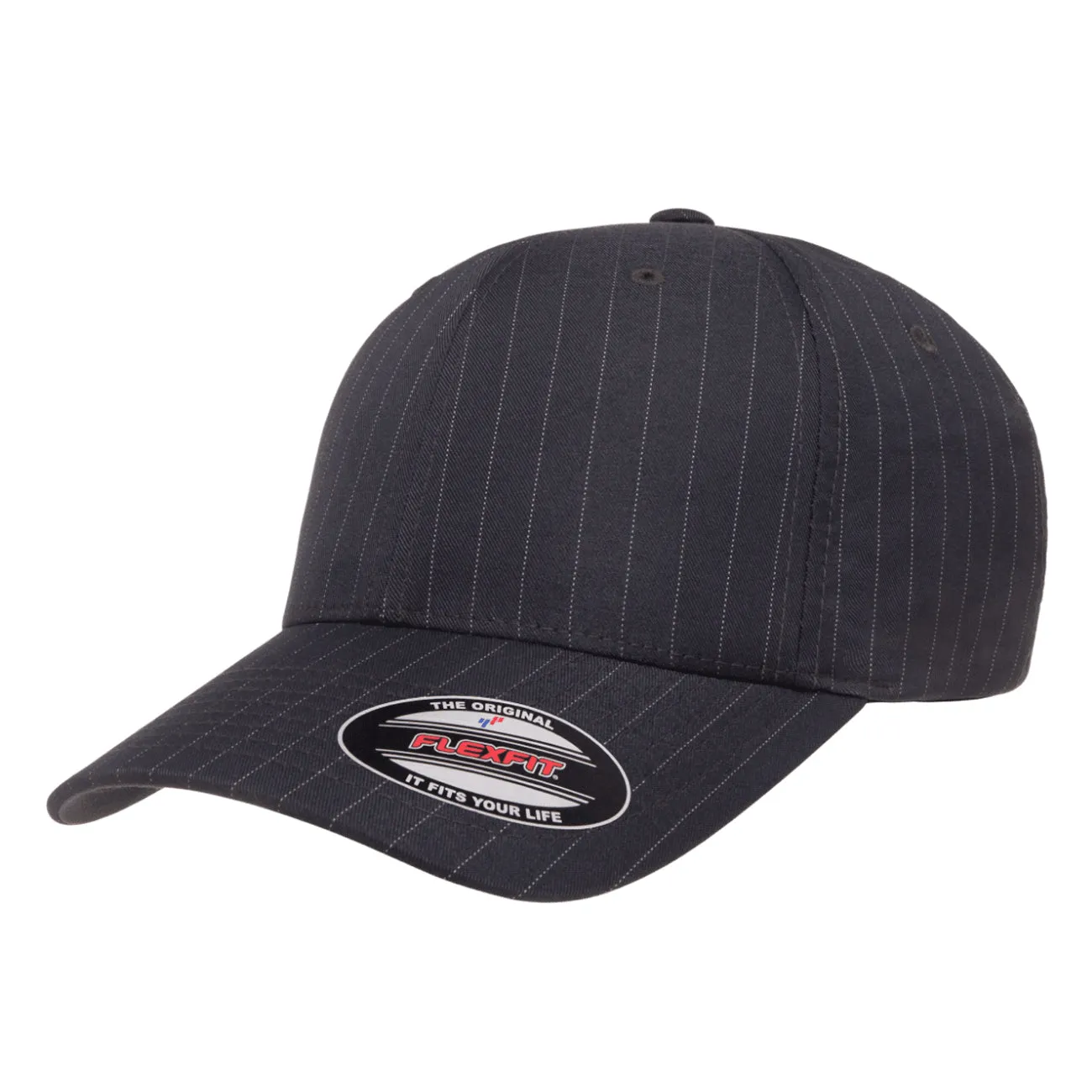 Flexfit Pinstripe Curved Brim Hat