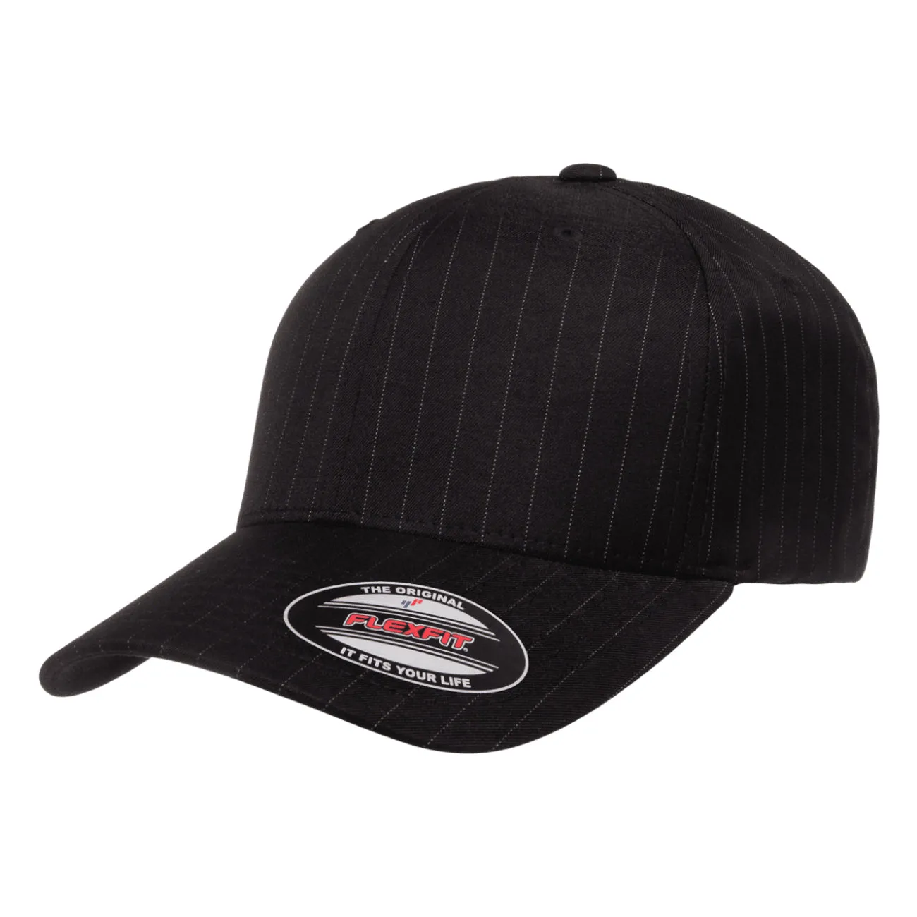 Flexfit Pinstripe Curved Brim Hat