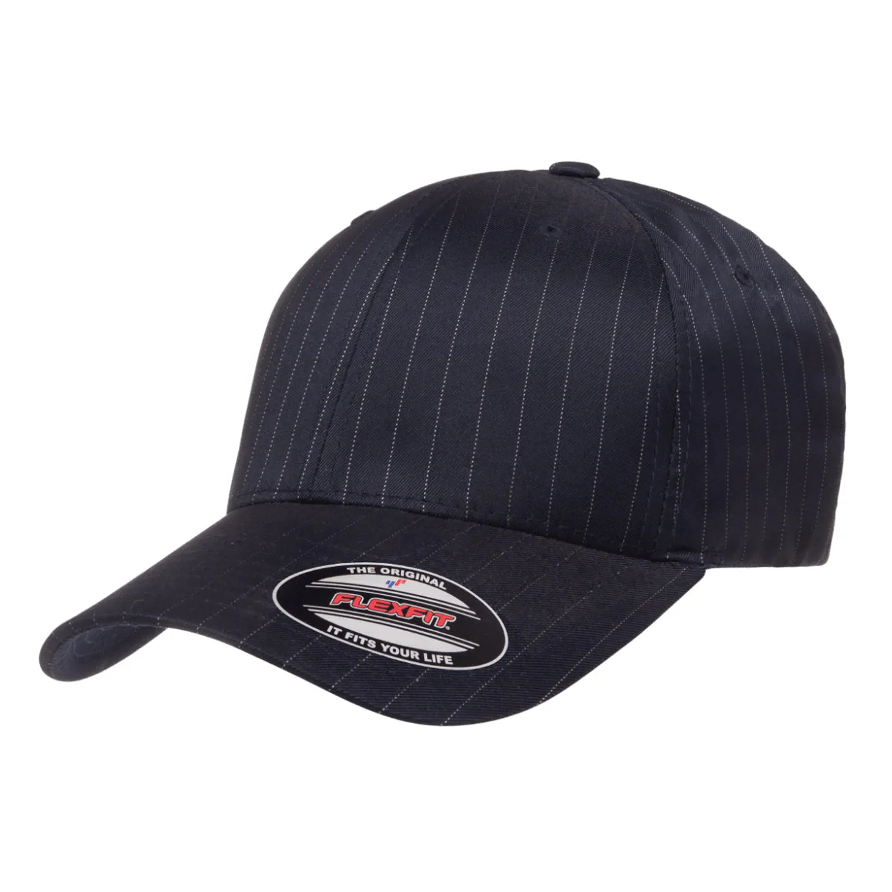 Flexfit Pinstripe Curved Brim Hat