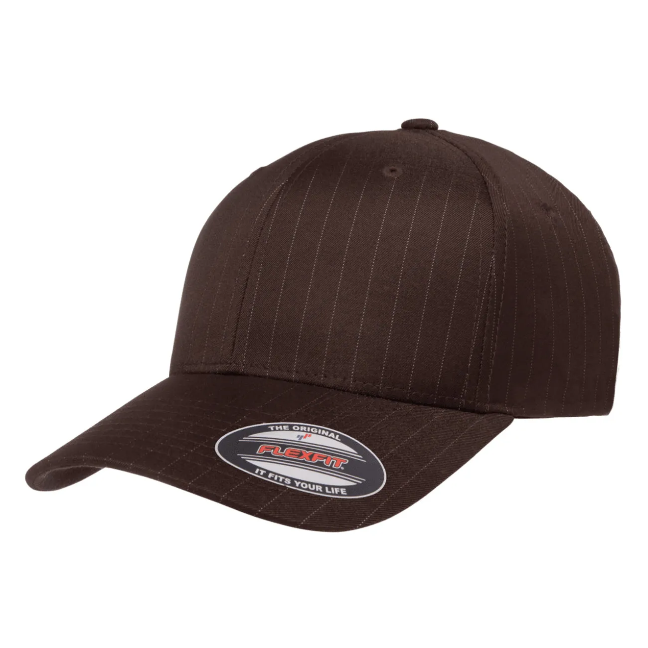 Flexfit Pinstripe Curved Brim Hat