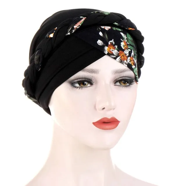 Floral Cotton Turban