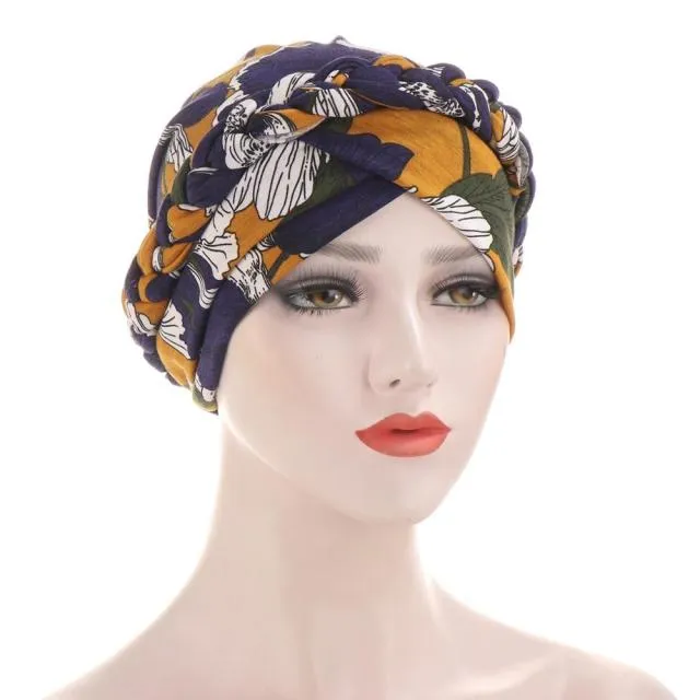 Floral Cotton Turban