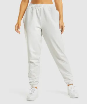 Gymshark Rest Day Sweats Joggers - White Marl