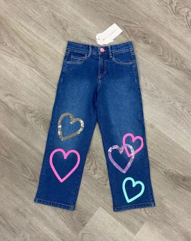 Heart Graphics Denim Jeans