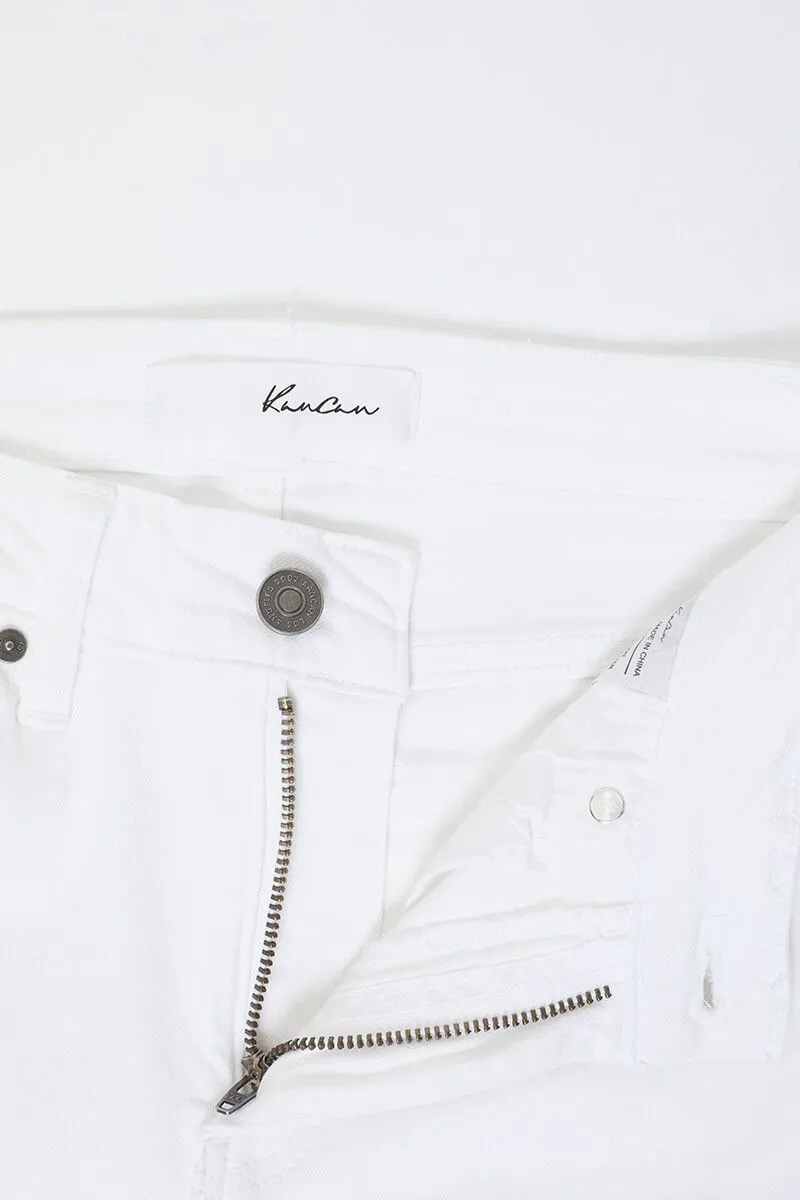 KanCan White High Rise Super Skinny Jeans