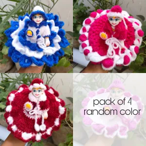 Laddu gopal woolen dress pack of 4 (RANDOM PRINT AND COLOUR)