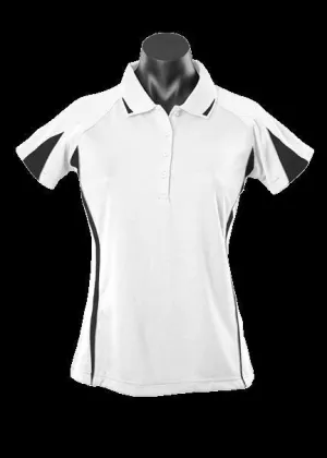 Ladies Eureka Polo White/Black