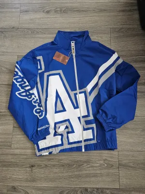 Los Angeles Dodgers Mitchell & Ness Blue Team Logo Windbreaker Jacket