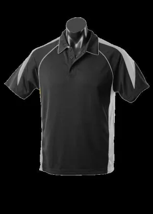 Mens Premier Polo Black/Ashe