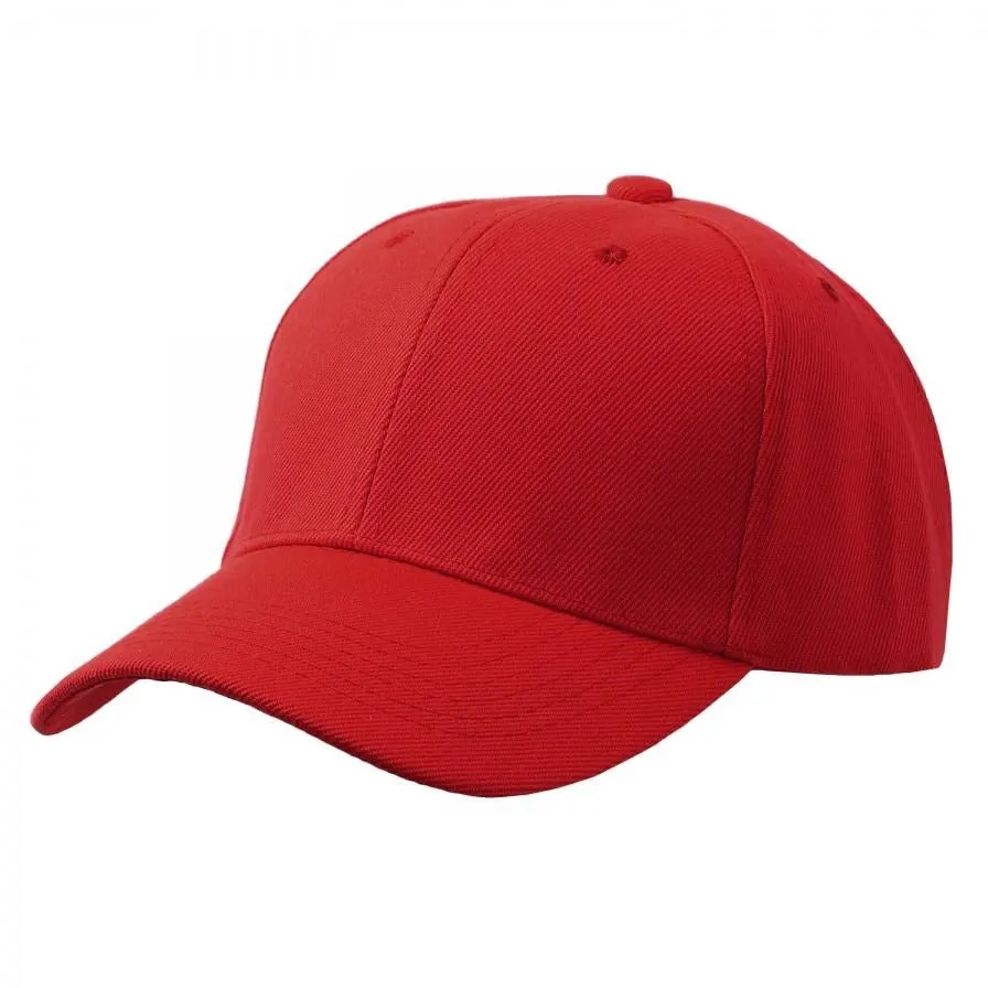 Plain Baseball Cap with Velcro Strap - More Colors