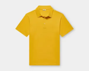 Saffron Yellow Egyptian Cotton Polo Shirt