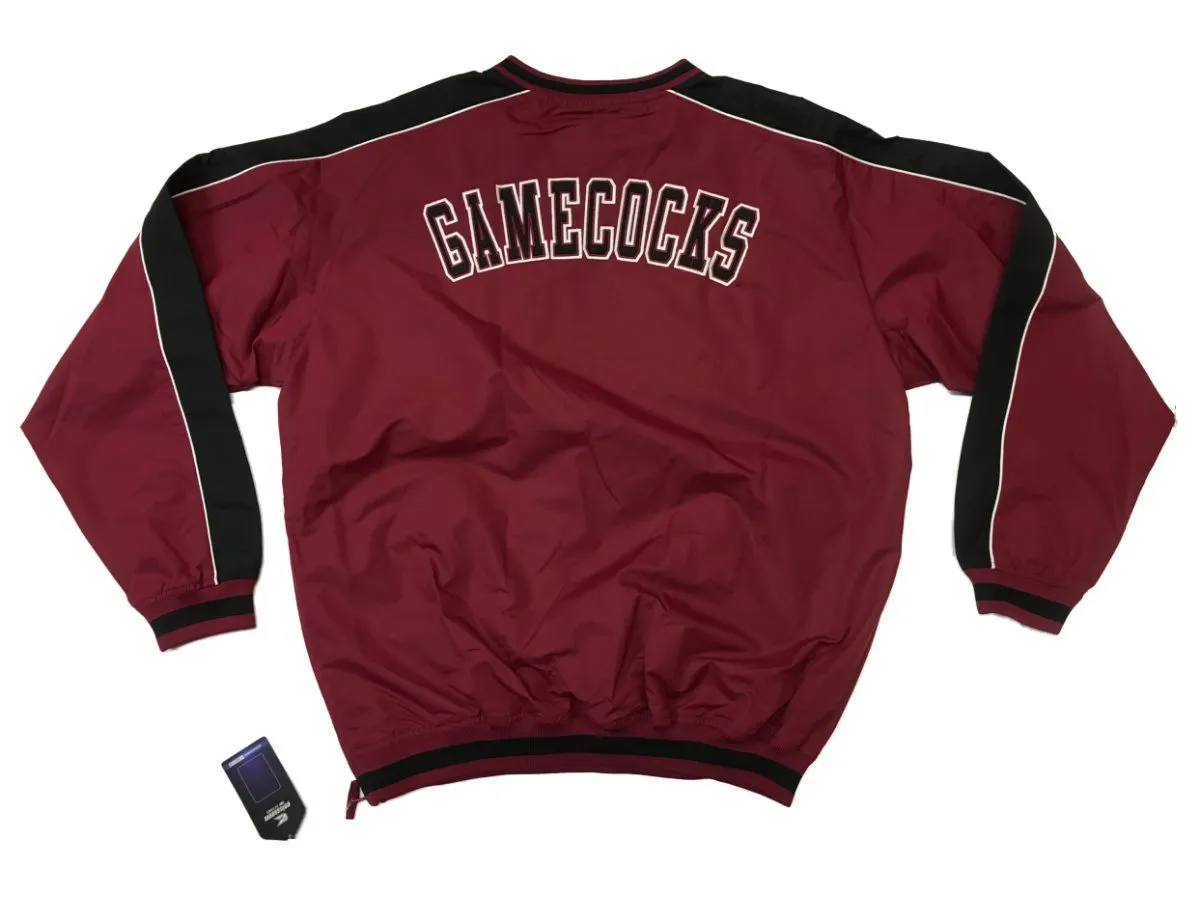 South Carolina Gamecocks Colosseum Garnet LS V-Neck Windbreaker Pullover (L)