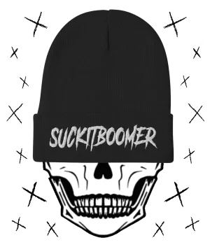 SUCK IT BOOMER Embroidered Beanie