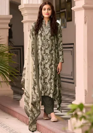 Unstitched Pashmina Winter Salwar Suit Set Dress Material for Women