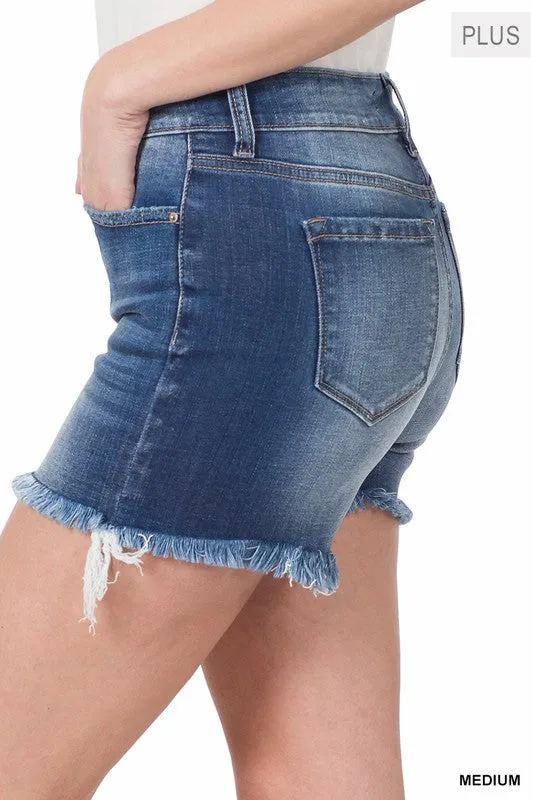 ZE237 - CURVY DENIM SHORTS